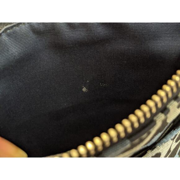 Coach Hampton Signature Swingpack Crossbody Black Canvas Python Patent Leather - Picture 10 of 10